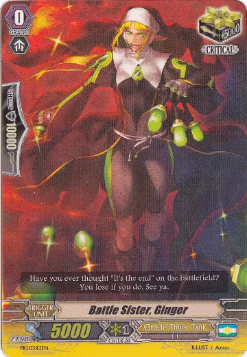 Battle Sister, Ginger (PR/0343EN), Promo Cards — Vanguard card price