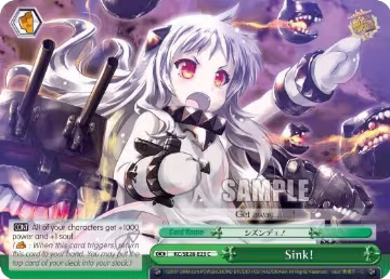 Sink! (Parallel Foil) (KC/SE28-E23 CC), KanColle: Fleet in the Deep Sea, Sighted! — Weiß Schwarz card price