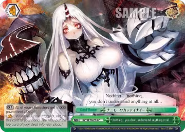 Nothing… you don't understand anything at all… (Parallel Foil) (KC/SE28-E24 CC), KanColle: Fleet in the Deep Sea, Sighted! — Weiß Schwarz card price