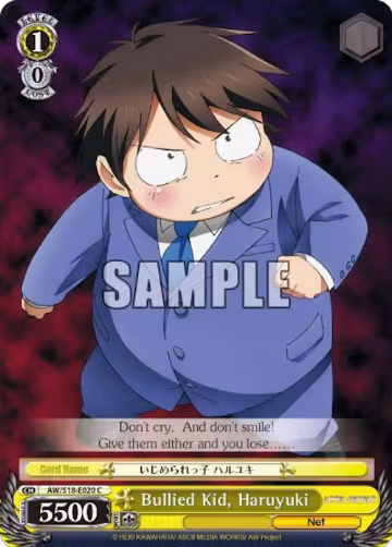 Bullied Kid, Haruyuki (AW/S18-E020 C), Accel World — Weiß Schwarz card price
