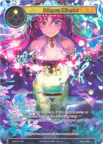 Strange Miracle (Full Art) (ENW-015), Echoes of the New World — Force of Will card price