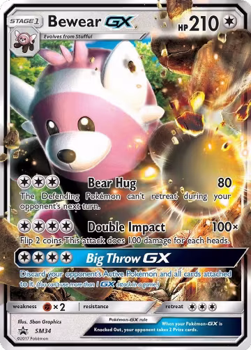Bewear GX - SM34 (SM34), SM Promos — Pokémon card price