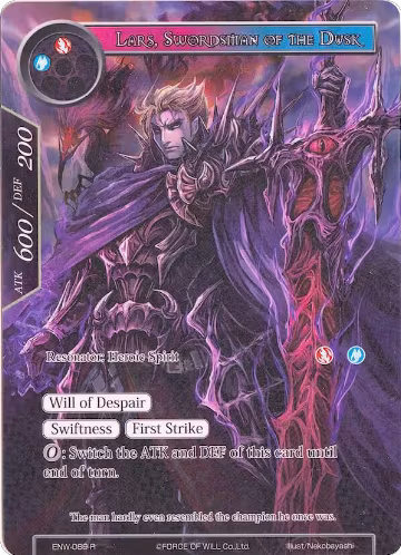 Lars, Swordsman of the Dusk (Full Art) (ENW-089), Echoes of the New World — Force of Will card price