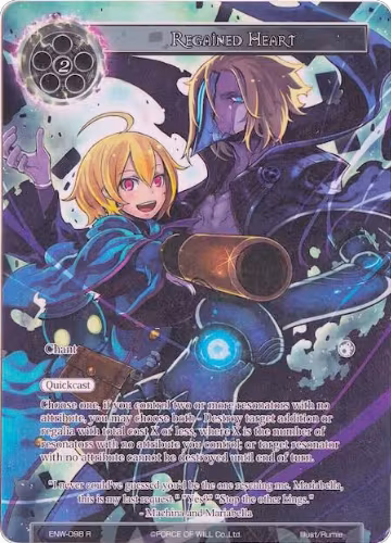 Regained Heart (Full Art) (ENW-098), Echoes of the New World — Force of Will card price