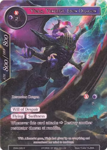 Viola, Vengeful Ebon Dragon (Full Art) (ENW-095), Echoes of the New World — Force of Will card price