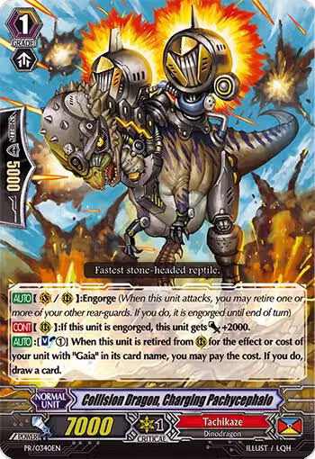 Collision Dragon, Charging Pachycephalo (PR/0340EN), Promo Cards — Vanguard card price