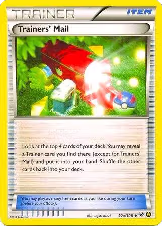 Trainers' Mail - 92a/108 (Non-Holo) (092a/108), Alternate Art Promos — Pokémon card price