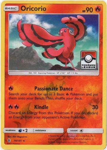 Oricorio - 14/145 (Pokemon League) (014/145), League & Championship Cards — Pokémon card price