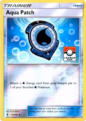 Aqua Patch - 119/145 (League Cup) (119/145), League & Championship Cards — Pokémon card price
