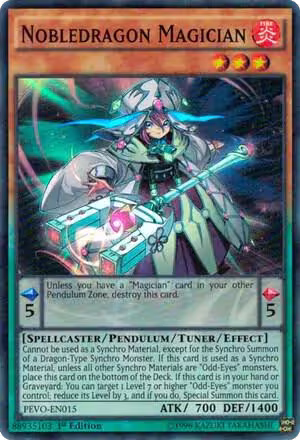 Nobledragon Magician (PEVO-EN015), Pendulum Evolution — Yu-Gi-Oh! card price