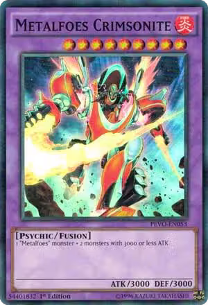 Metalfoes Crimsonite (PEVO-EN053), Pendulum Evolution — Yu-Gi-Oh! card price