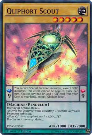 Qliphort Scout (PEVO-EN057), Pendulum Evolution — Yu-Gi-Oh! card price