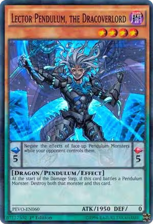 Lector Pendulum, the Dracoverlord (PEVO-EN060), Pendulum Evolution — Yu-Gi-Oh! card price