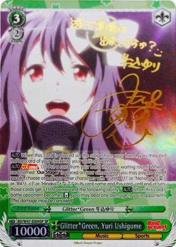 Glitter*Green, Yuri Ushigome (SP) (BD/W47-E004SP SP), BanG Dream! — Weiß Schwarz card price