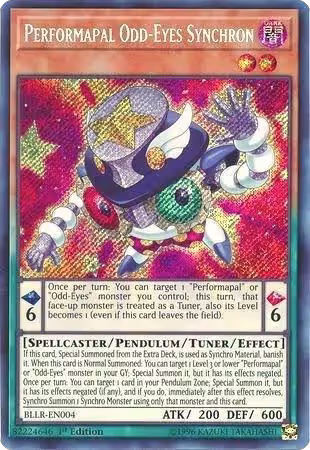 Performapal Odd-Eyes Synchron (BLLR-EN004), Battles of Legend: Light's Revenge — Yu-Gi-Oh! card price