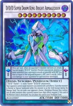 D/D/D Super Doom King Bright Armageddon (BLLR-EN007), Battles of Legend: Light's Revenge — Yu-Gi-Oh! card price