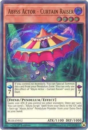 Abyss Actor - Curtain Raiser (BLLR-EN012), Battles of Legend: Light's Revenge — Yu-Gi-Oh! card price