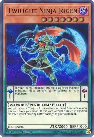 Twilight Ninja Jogen (BLLR-EN016), Battles of Legend: Light's Revenge — Yu-Gi-Oh! card price
