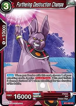 Furthering Destruction Champa (BT1-005), Galactic Battle — DB Super card price