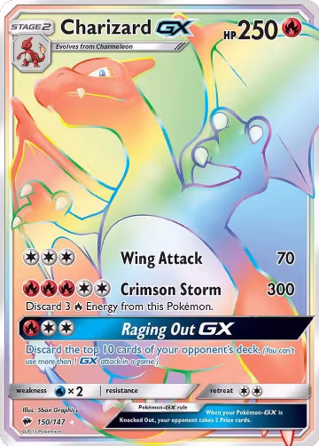 Charizard GX (Secret) (150/147) — card price