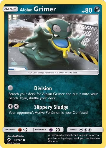 Alolan Grimer (83/147), SM - Burning Shadows — Pokémon card price
