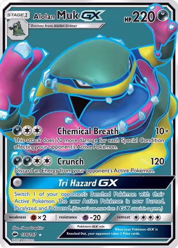 Alolan Muk GX (Full Art) (138/147), SM - Burning Shadows — Pokémon card price