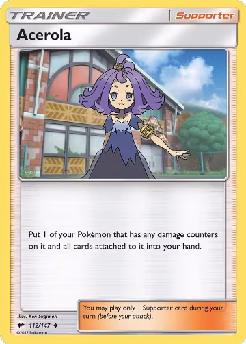 Acerola (112/147), SM - Burning Shadows — Pokémon card price