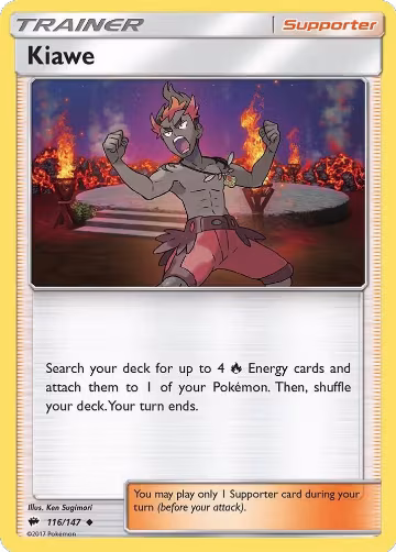 Kiawe (116/147), SM - Burning Shadows — Pokémon card price