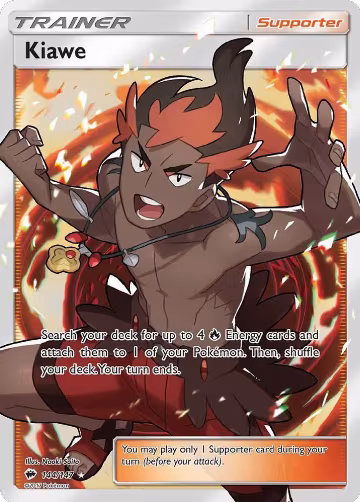 Kiawe (Full Art) (144/147), SM - Burning Shadows — Pokémon card price