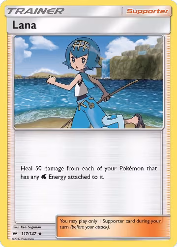 Lana (117/147), SM - Burning Shadows — Pokémon card price