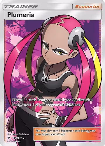 Plumeria (Full Art) (145/147), SM - Burning Shadows — Pokémon card price