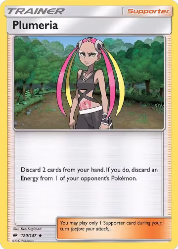 Plumeria (120/147), SM - Burning Shadows — Pokémon card price