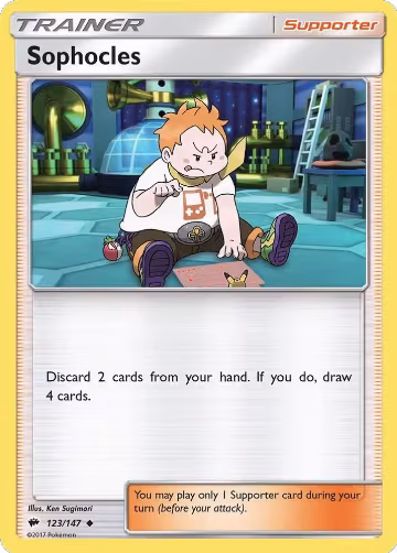 Sophocles (123/147), SM - Burning Shadows — Pokémon card price