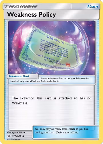 Weakness Policy (126/147), SM - Burning Shadows — Pokémon card price