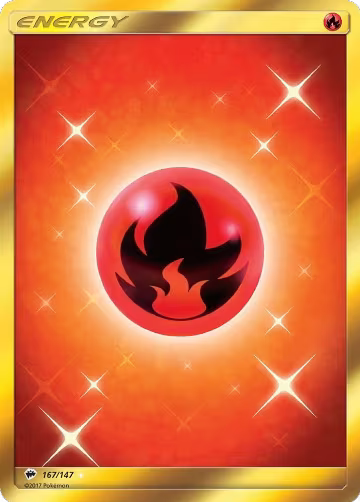 Fire Energy (Secret) (167/147), SM - Burning Shadows — Pokémon card price