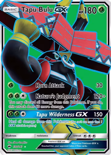 Tapu Bulu GX (Full Art) (130/147), SM - Burning Shadows — Pokémon card price