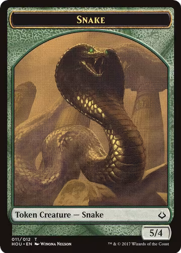 Snake // Zombie Double-Sided Token (11 // 20), Hour of Devastation — Magic card price