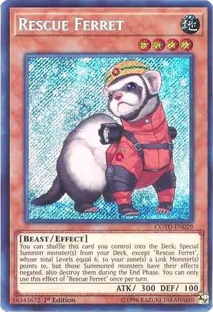 Rescue Ferret (COTD-EN029), Code of the Duelist — Yu-Gi-Oh! card price