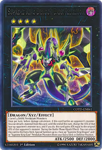 Supreme King Dragon Dark Rebellion (COTD-EN041), Code of the Duelist — Yu-Gi-Oh! card price