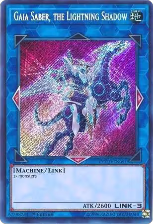 Gaia Saber, the Lightning Shadow (COTD-EN051), Code of the Duelist — Yu-Gi-Oh! card price