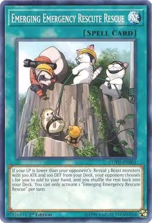 Emerging Emergency Rescute Rescue (COTD-EN061), Code of the Duelist — Yu-Gi-Oh! card price