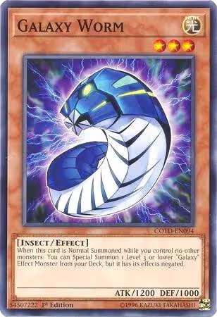 Galaxy Worm (COTD-EN094), Code of the Duelist — Yu-Gi-Oh! card price
