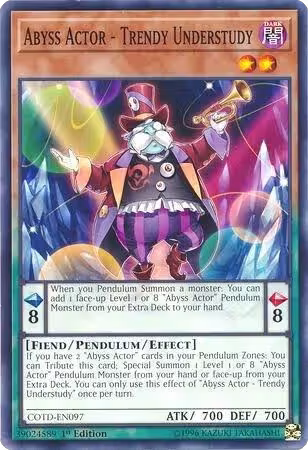 Abyss Actor - Trendy Understudy (COTD-EN097), Code of the Duelist — Yu-Gi-Oh! card price