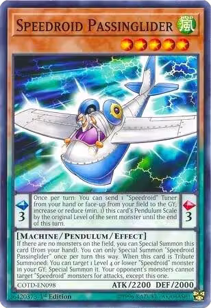 Speedroid Passinglider (COTD-EN098), Code of the Duelist — Yu-Gi-Oh! card price