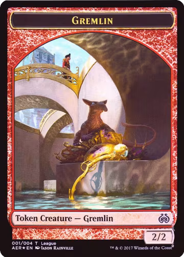 Gremlin // Energy Reserve Double-Sided Token (1), League Promos — Magic card price