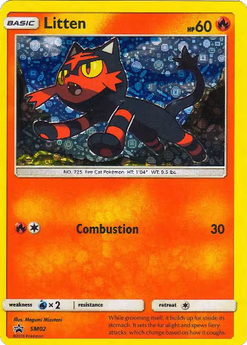Litten - SM02 (General Mills Promo) (SM02), Miscellaneous Cards & Products — Pokémon card price