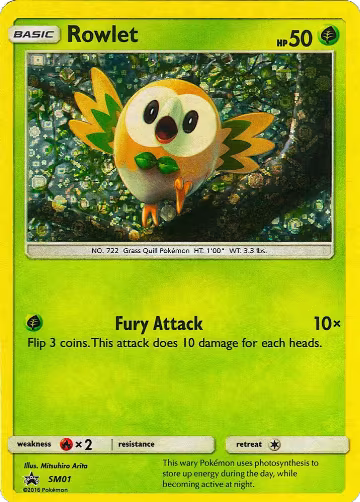 Rowlet - SM01 (General Mills Promo) (SM01), Miscellaneous Cards & Products — Pokémon card price