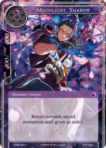 Moonlight Shadow (SDR5-008), Reiya Cluster Starter Deck — Force of Will card price