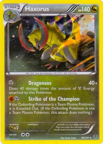 Haxorus - 69/101 (Cosmos Holo) (069/101), Blister Exclusives — Pokémon card price