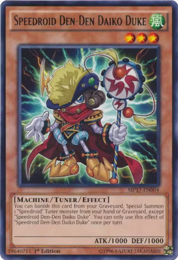 Speedroid Den-Den Daiko Duke (MP17-EN004), 2017 Mega-Tins Mega Pack — Yu-Gi-Oh! card price